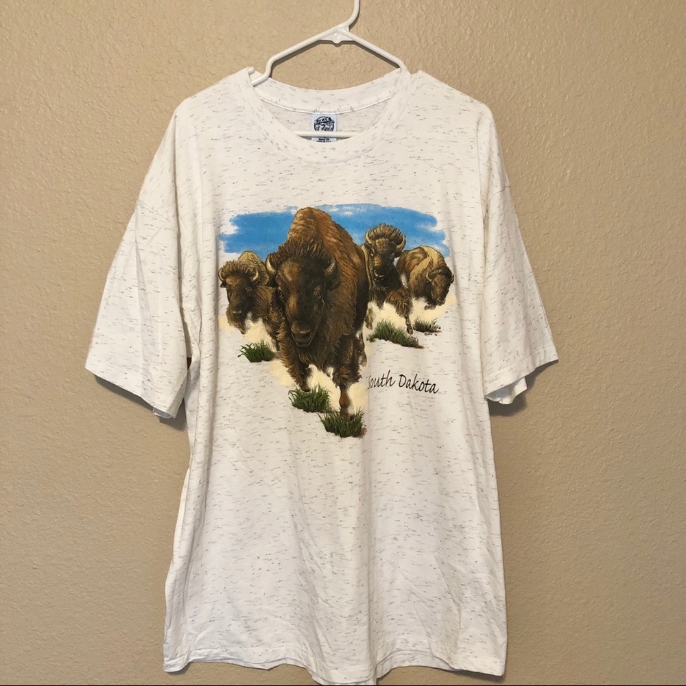 Vintage South Dakota Buffalo Single Stitch tee ‘96